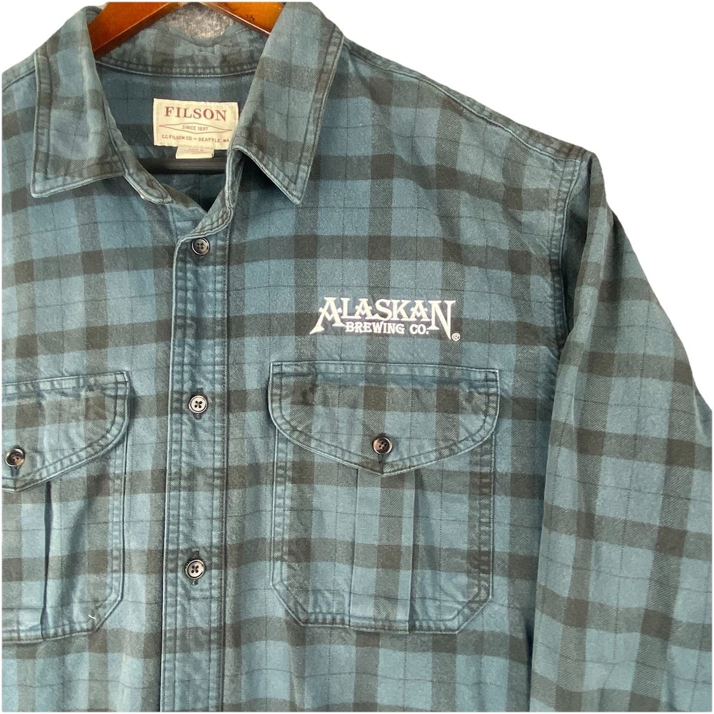 Rare CC Filson Alaskan Brewing Co. Lightweight Alaskan Guide Shirt Mens XL Gorp